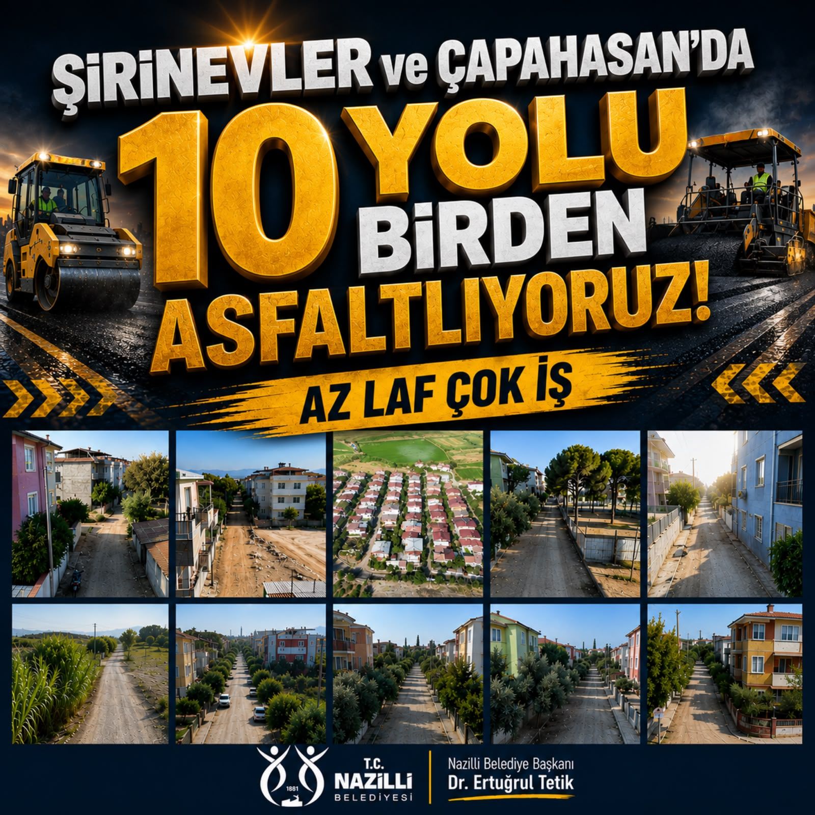 BAŞKAN TETİK SÖZÜNÜ TUTUYOR